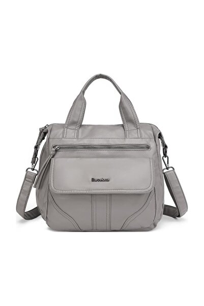 SMART BAGS BARCELONA YIKAMA DERİ OMUZ ASKILI SOFT KADIN ÇANTASI