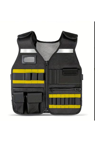 YETİŞENLER Electrician Vest Multi-Purpose Tool Vest for Woodworkers, Construction Workers