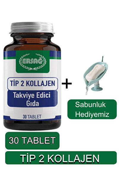 Ersağ TİP 2 Kollajen Tablet Gıda Takviyesi - Sabunluk Hediyemiz 2098-841