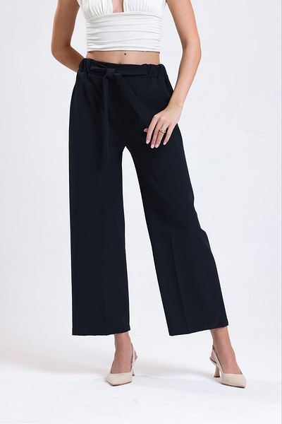 Le Touche Women's High Waist Loose Cut Lycra Palazzo Pants