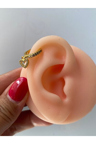 kurukafagift Çelik Kalp Sallantılı Piercing Helix Kıkırdak Lob Tragus