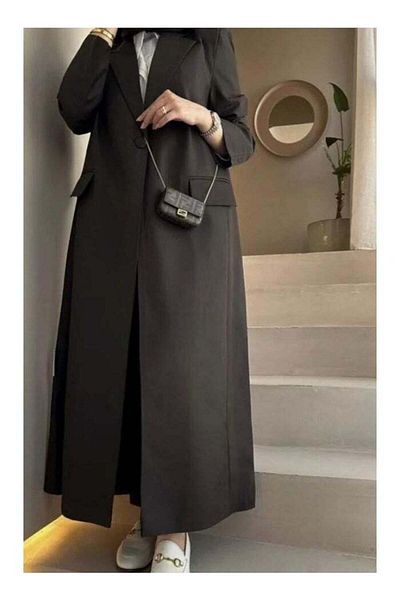Generic Blazer Abaya Linen
