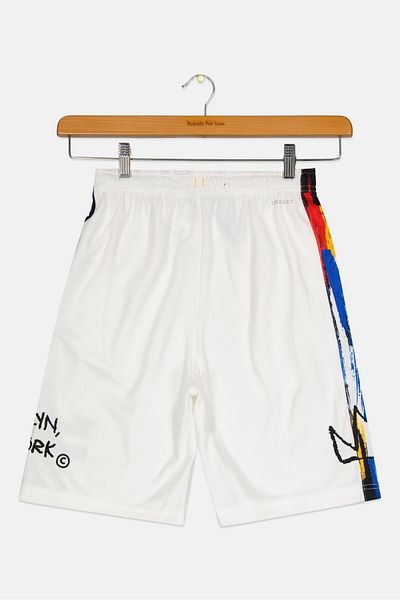 Nike X Nba Kids Boy Sportswear Fit Brooklyn Basketball Jersey Short, White