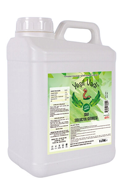 YEŞİLVADİ Sıvı Solucan Gübresi 5 Litre
