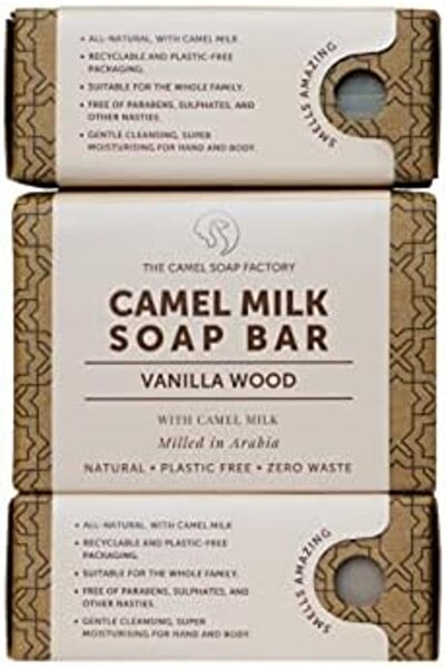 THE CAMEL SOAP Factory Natural - Arabian Milled - 3 x Vanilla Wood