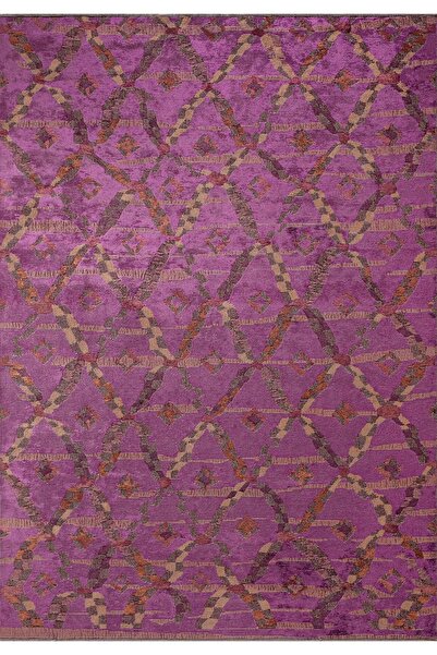 BM Home JASMINE VİŞNE ÇÜRÜĞÜ - MOR - KİREMİT 200X300 CM HALI