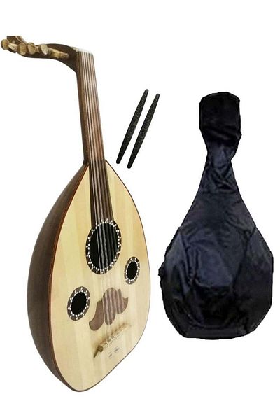alkaraz music Luxury semi-luxury oud with bag and two picks