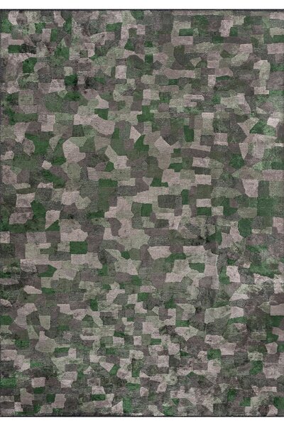 BM Home DUNE BEJ - ANTRASİT - ORMAN YEŞİLİ 200X300 CM HALI