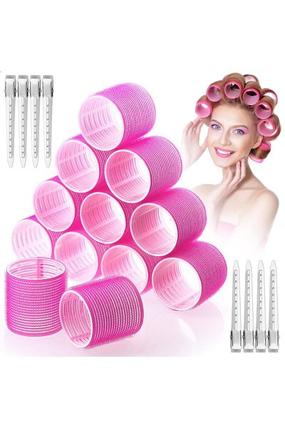 Regal Bliss Bigudiuri profesionale de par Regal Bliss ® cu arici pentru volum indelungat si bucle rezistente,Roz