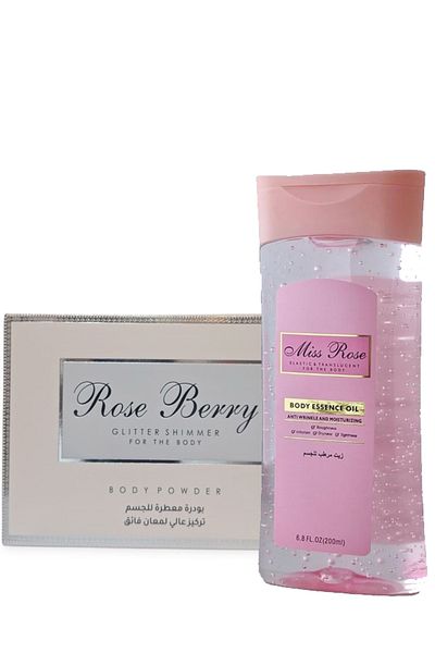 roseberry Roseberry Highly Concentrated Body Powder with Moisturizing Body Oil 400g