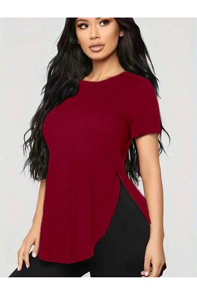 Deridün Yıldız Shoes Women's Various Viscose Fabric Slit Detailed Blouse