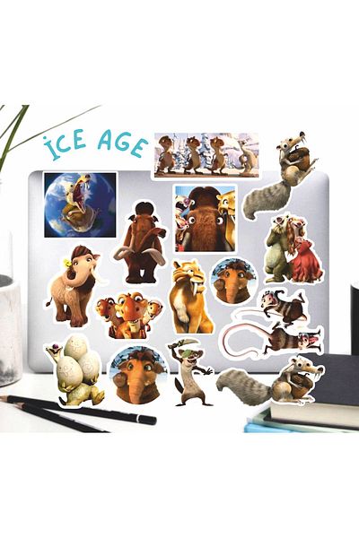hediyenebak Ice Age Sticker Set |   Laptop Agenda Pc Tablet Phone Notebook Sticker Bullet Journal