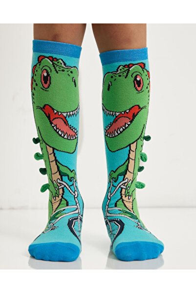 Katia&Bony جوارب الركبة على شكل ديناصور للأطفال
