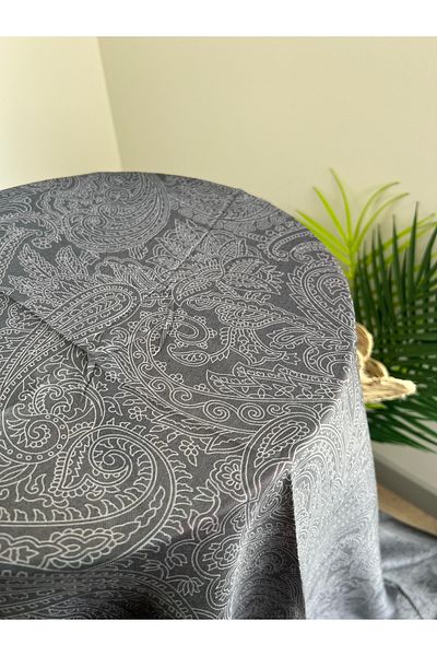 VaVscarfs Indian Pattern Cotton Soft Shawl Smoked-White