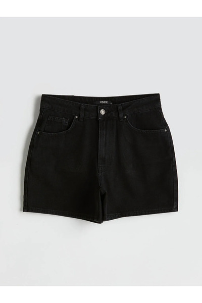 LC Waikiki Xside Anthracite Standard Fit Women's Jean Shorts