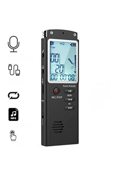 Kingboss KB-40 Ses Kayıt Cihazı- 32Gb Dijital Ses Kaydedici - Mp3 Çalar-ekranlı