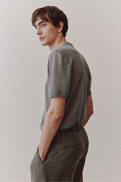 H&M Regular Fit Knitted T-shirt