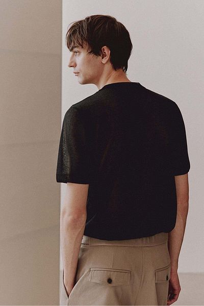 H&M Regular Fit Knitted T-shirt