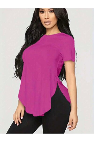 JANES Women's Various Viscose Fabric Slit Detailed Blouse