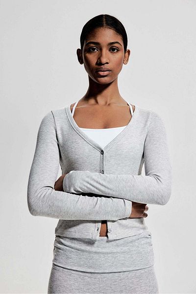 H&M Foldover-waist sports leggings