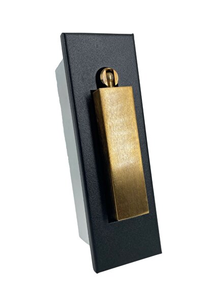 Avizen Lighting Project Yatak Başı Okuma Apliği Gold Detaylı Siyah Kasa Günışığı Led