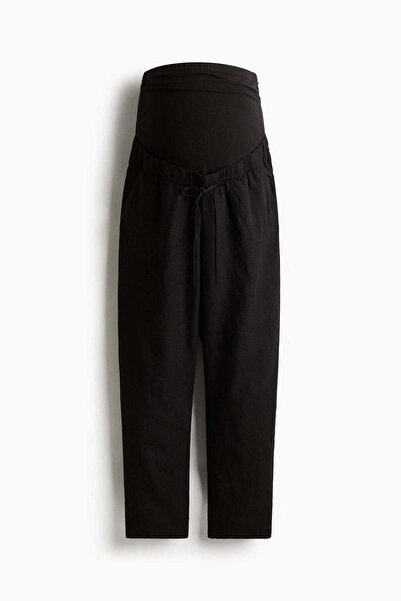 H&M MAMA Linen-blend trousers
