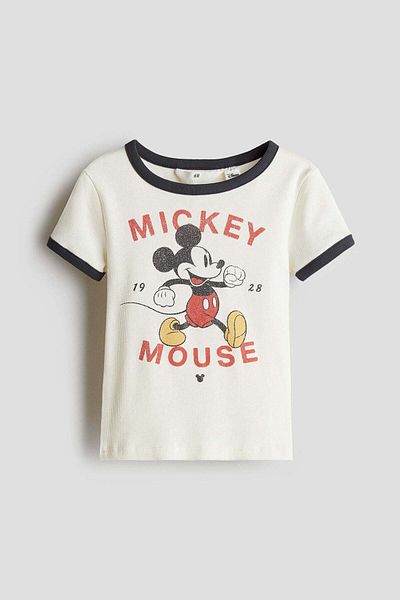 H&M Printed Jersey Top