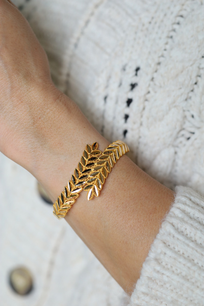 Yenigün Kuyumculuk 14 Ayar Altın Cimarlı Başak Kelepçe