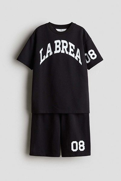 H&M 2-piece T-shirt And Shorts Set