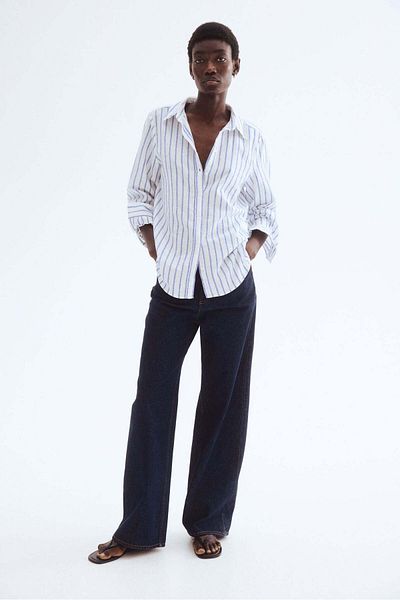 H&M Linen-blend shirt
