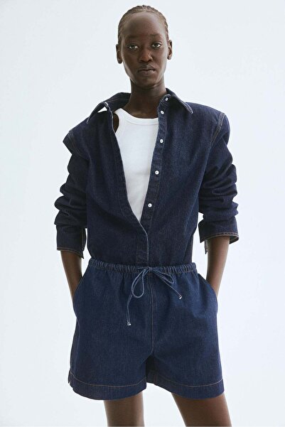 H&M شورت جينز برباط