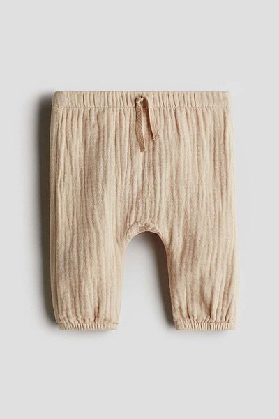 H&M Cotton Muslin Trousers