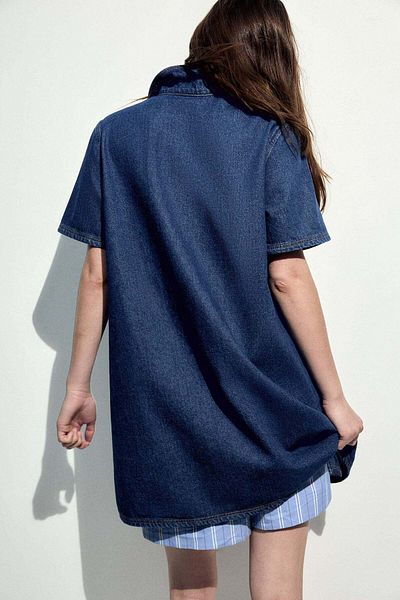 H&M Short-sleeved denim dress