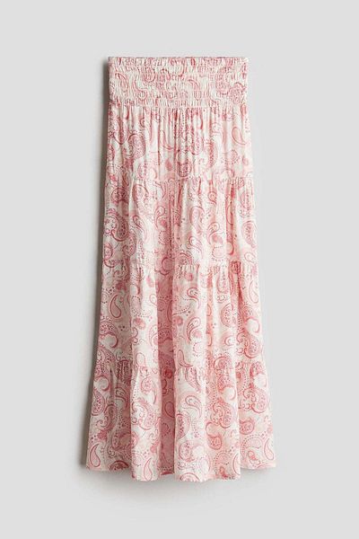H&M Smocked tiered skirt