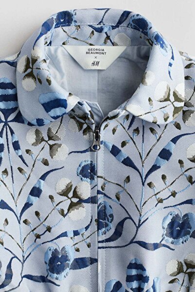 H&M Patterned jacquard-weave jacket