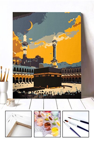 albatros hobi sanat & kırtasiye Sayılarla Boyama Seti - Mekke | Tuval Şasesin...