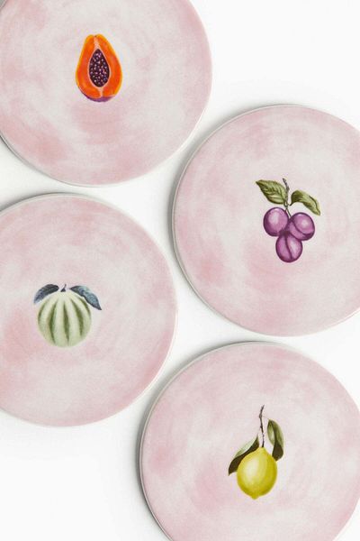 H&M 4-pack porcelain coasters