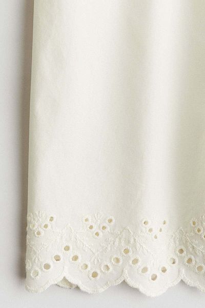 H&M Broderie Anglaise Cropped Trousers