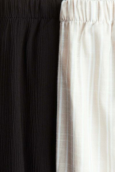 H&M 2-pack wide leg trousers