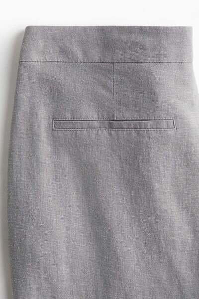 H&M Linen-blend tailored trousers