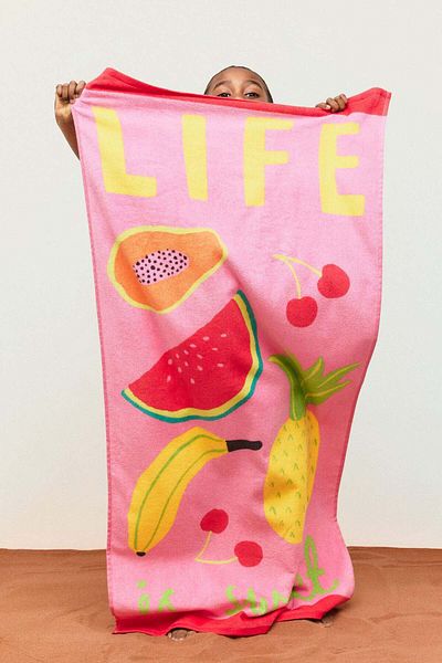 H&M Patterned bath towel