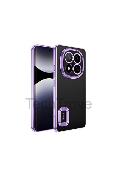 TechTrove Xiaomi Redmi Note 14 Pro 5G Kılıf Kamera Korumalı Logo Gösteren Ren...