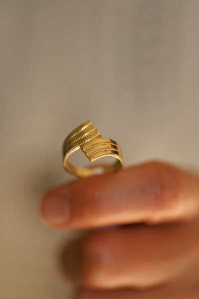 Yenigün Kuyumculuk 14 Ayar Altın Trabzon Desenli Yüzük