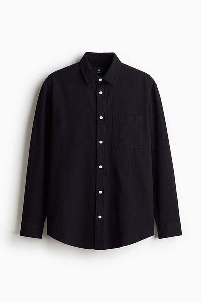 H&M Loose Fit Seersucker shirt