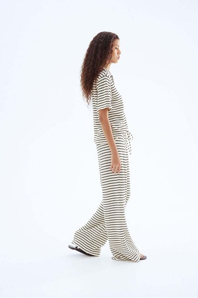H&M Textured-knit Trousers