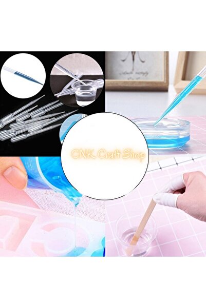 cnk craft shop 40 Adet Epoksi Reçine Damlalık Pipet Seti, Epoksi Malzemeleri,...