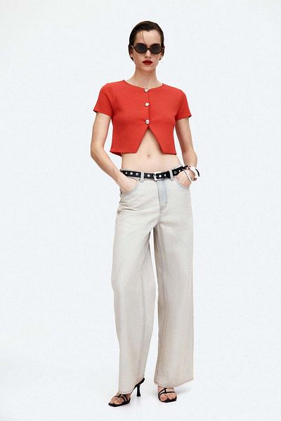 H&M Short-sleeved jersey cardigan