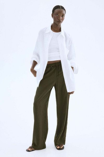 H&M Linen-blend Trousers