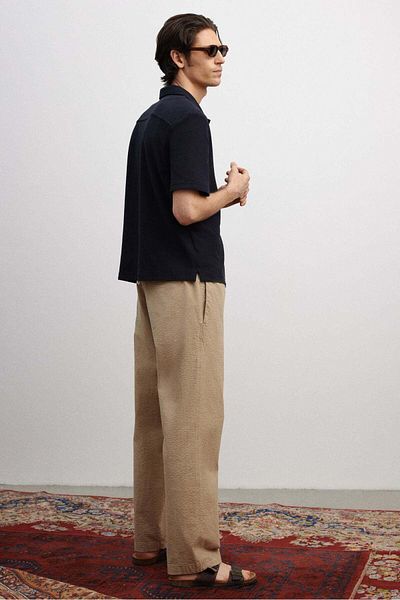 H&M Relaxed Fit Seersucker trousers