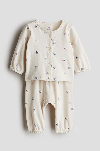 H&M 2-piece printed cotton set